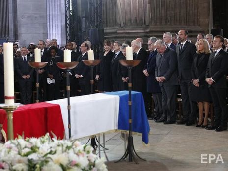 Во Франции попрощались с экс-президентом Шираком. Фоторепортаж