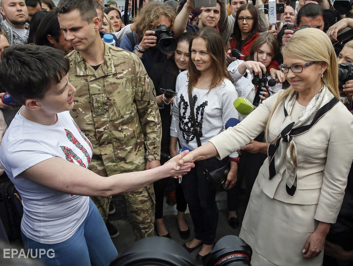 Тимошенко не поддержала желание Савченко вести переговоры с боевиками