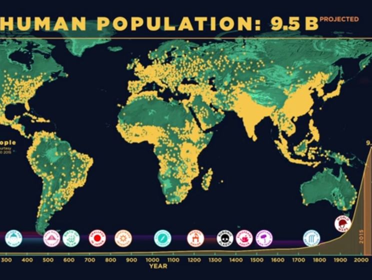 Американский музей показал, как росло население Земли. Видео