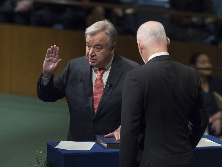 Генеральная Ассамблея ООН привела к присяге нового генсекретаря организации Гутерриша