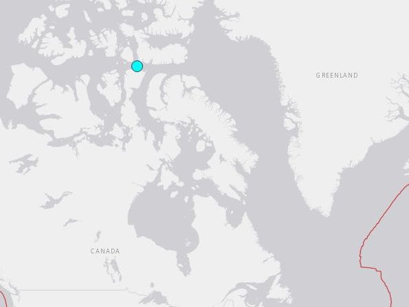 На севере Канады произошло землетрясение магнитудой 5,8