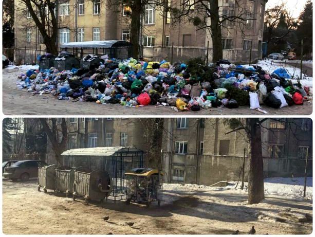 С территории Львова начали вывозить накопившийся в городе мусор &ndash; Львовская ОГА
