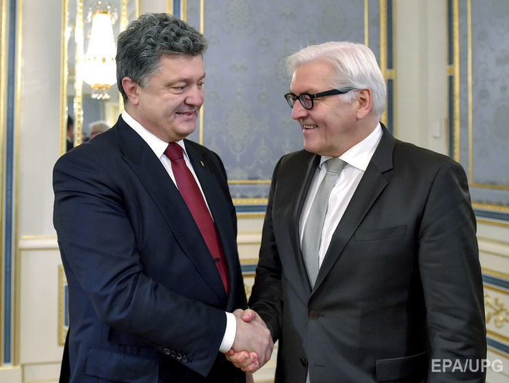 Порошенко поздравил "большого друга Украины" Штайнмайера с избранием на пост президента Германии