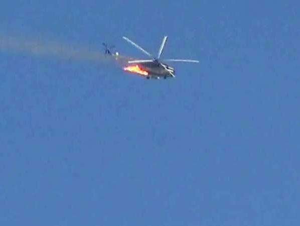 Сирийская оппозиция заявила, что сбила российский вертолет в Латакии