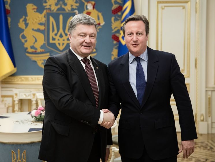 Порошенко обсудил с Кэмероном вопросы противодействия российской агрессии в Украине