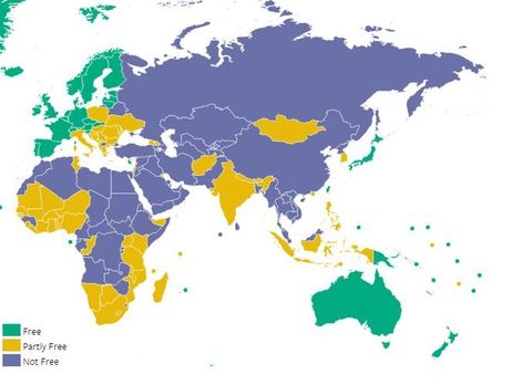 Украина заняла 111-е место в рейтинге свободы СМИ по версии Freedom House, а Крым – 195-е