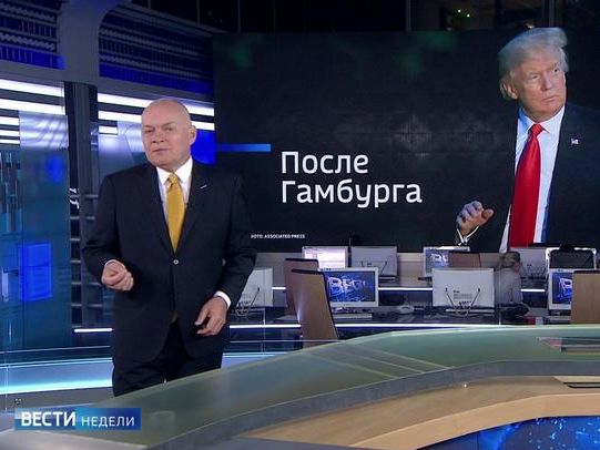 Пропагандист Киселев: После "двадцатки" Трамп три дня сидел взаперти