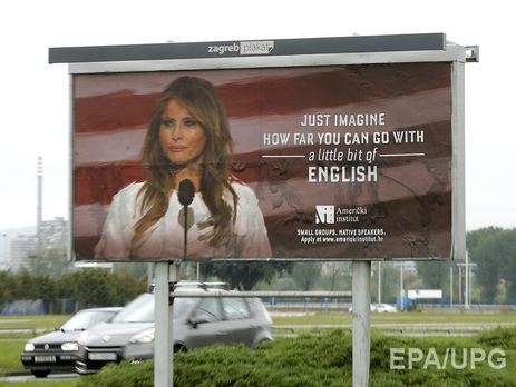 Меланья Трамп пригрозила судом хорватской школе английского языка, использовавшей ее фото для рекламы