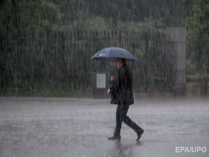 ГСЧС предупреждает о сильном дожде в Киеве