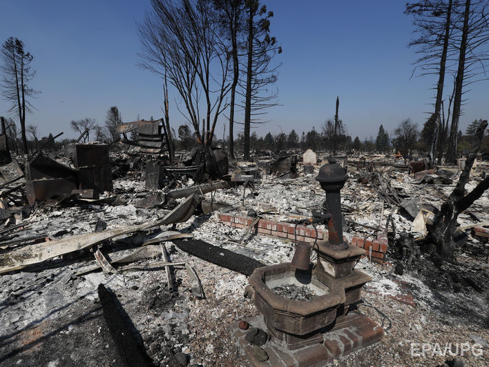 Число жертв лесных пожаров в Калифорнии возросло до 40 человек