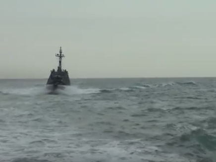 В море под Одессой прошли испытания малых бронированных артиллерийских катеров. Видео