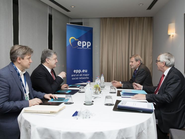 Порошенко обсудил с Юнкером реализацию реформ в Украине