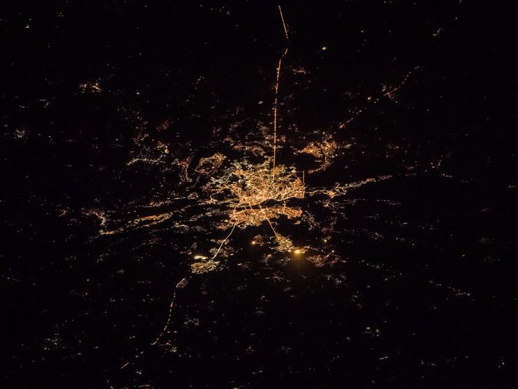 Американский астронавт показал, как выглядит ночной Киев с МКС