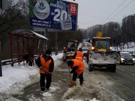В понедельник ограничат въезд грузовиков в Киев из-за ожидающегося снегопада