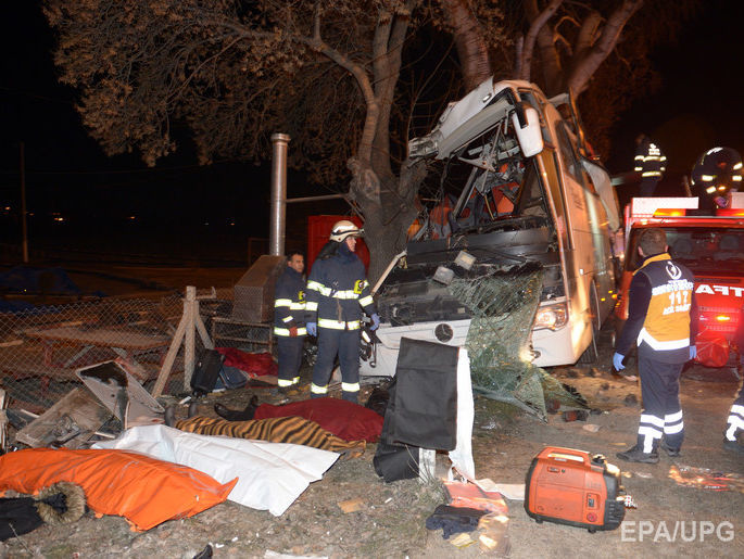 В ДТП в Турции погибли 11 пассажиров туристического автобуса