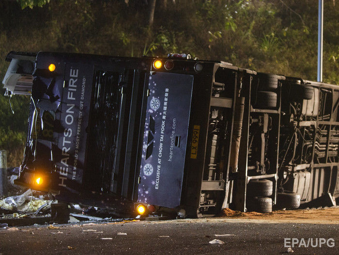 Минимум 18 человек погибло в ДТП с автобусом в Гонконге