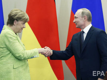 Песков заявил, что Путин с Меркель обсудят реализацию совместных проектов "с учетом угроз со стороны третьих стран"