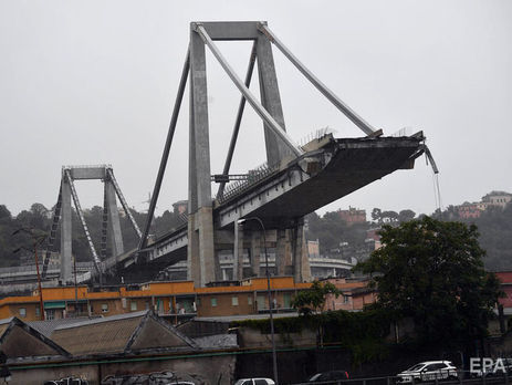 ﻿Кількість загиблих під час обвалення мосту в Генуї зросла до 41 людини