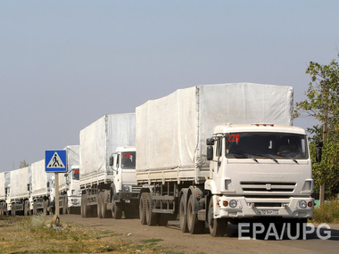 СНБО: Грузовики из российского "гуманитарного конвоя" вывозят из Украины военное оборудование