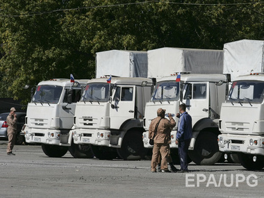 СНБО: Грузовики российского гумконвоя выехали из Украины пустыми