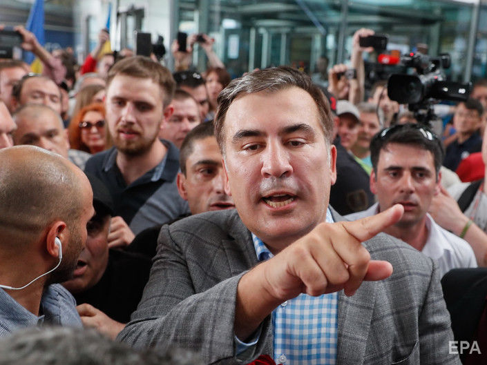 Саакашвили об отказе в регистрации партии "Рух нових сил" на выборах в Раду: Нас снимает назначенный Порошенко ЦИК