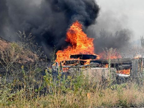 У позиций украинских военных на Донбассе произошел пожар, детонировали снаряды – штаб ООС