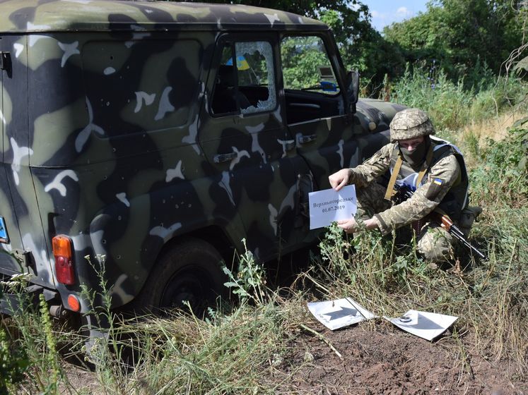 ﻿Окупанти обстріляли поліцейську машину з мінометів 82-го калібру – українська сторона СЦКК