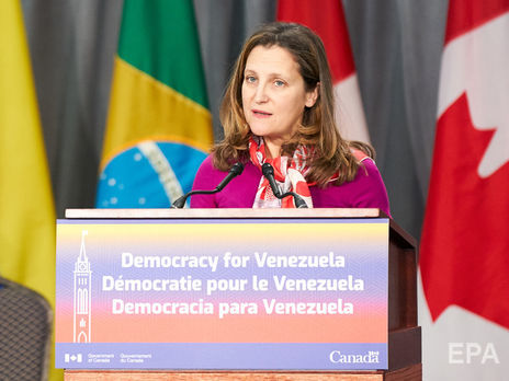 ﻿Фріланд: Канада вітає народ України з реалізацією демократичних прав на парламентських виборах