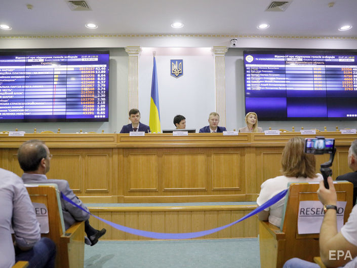 ЦИК Украины принял протоколы с мокрыми печатями от 183 окружных избиркомов из 199-ти