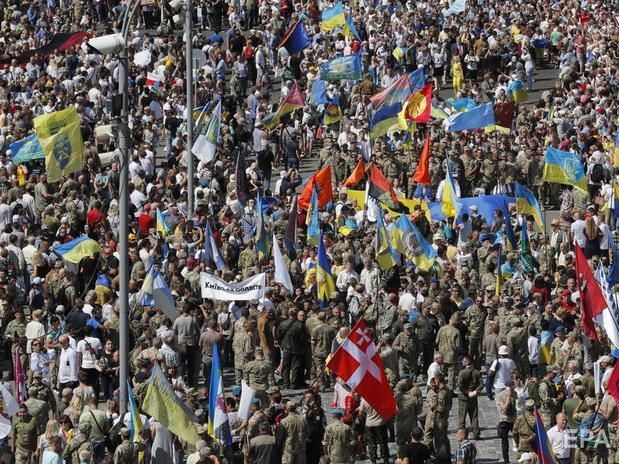 В мероприятиях по случаю Дня Независимости в Киеве приняли участие около 50 тыс. человек – полиция