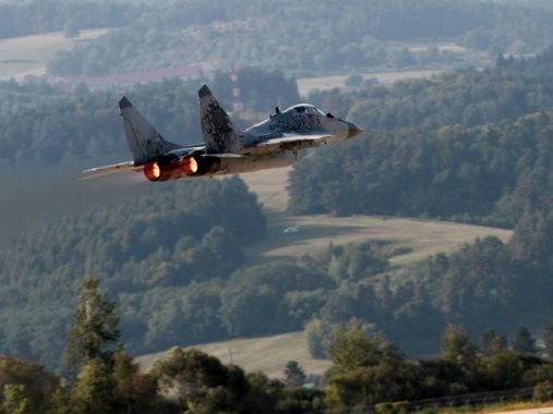 ﻿У Словаччині розбився винищувач Міг-29, пілот катапультувався