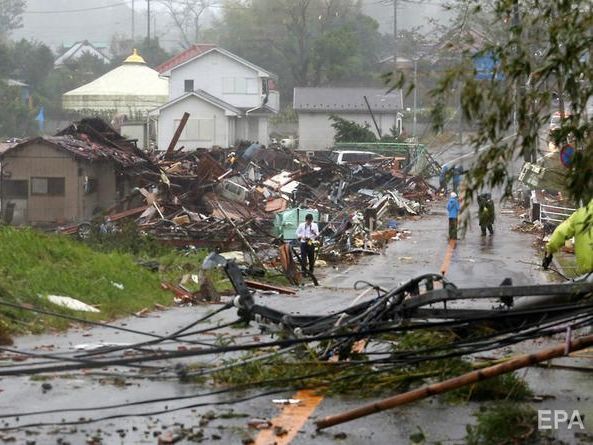 Тайфун "Хагибис" в Японии: один погибший, девять человек травмированы