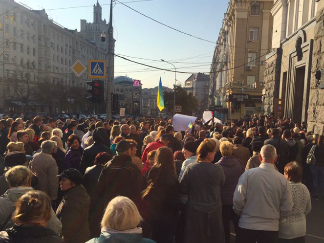 ﻿У Харкові підприємці протестують проти дороги через "Барабашово"