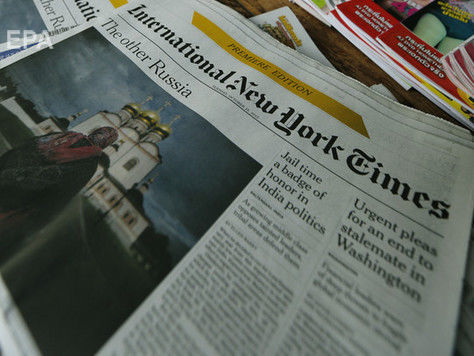 Посольство Украины в США призвало The New York Times исправить ошибку с "российским" Крымом