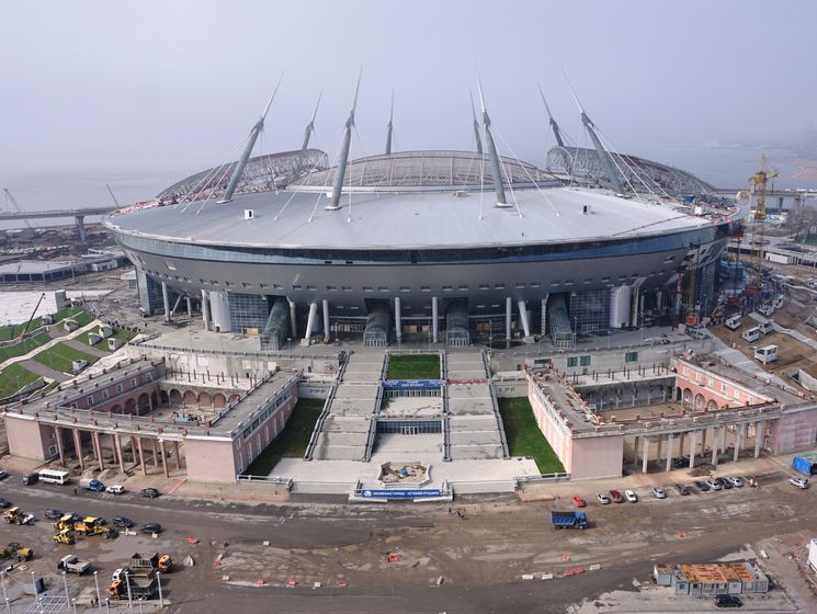 В Петербурге остановили строительство стадиона, на котором должны состоятся матчи чемпионата мира