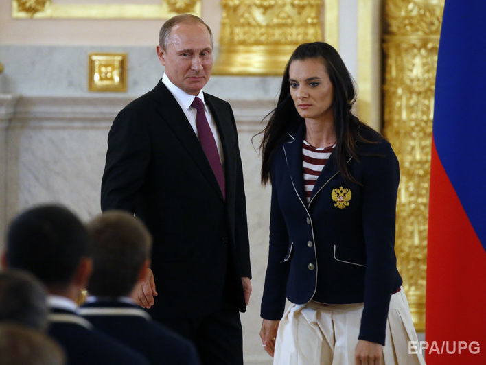 Исинбаева попросила Путина наказать причастных к отстранению российских спортсменов от Олимпиады