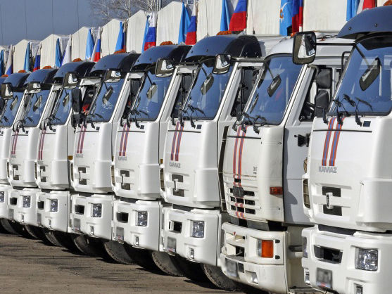 ﻿Росія в односторонньому порядку оформила "гуманітарний конвой", який прямує на Донбас – Держприкордонслужба України