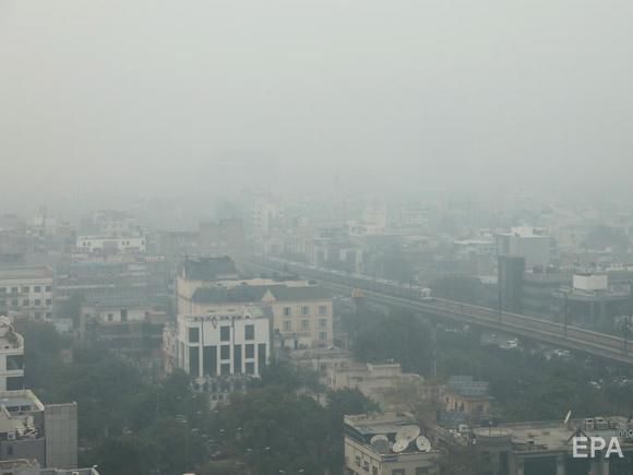 ﻿У столиці Індії забруднення повітря перевищує норму в 10 разів