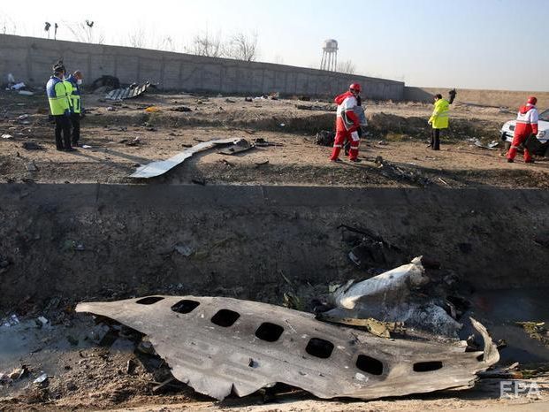 ﻿В Ірані заявили, що причиною катастрофи українського літака стала пожежа у двигуні
