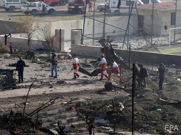 В Иране сообщили, что на борту разбившегося украинского самолета было 147 иранцев