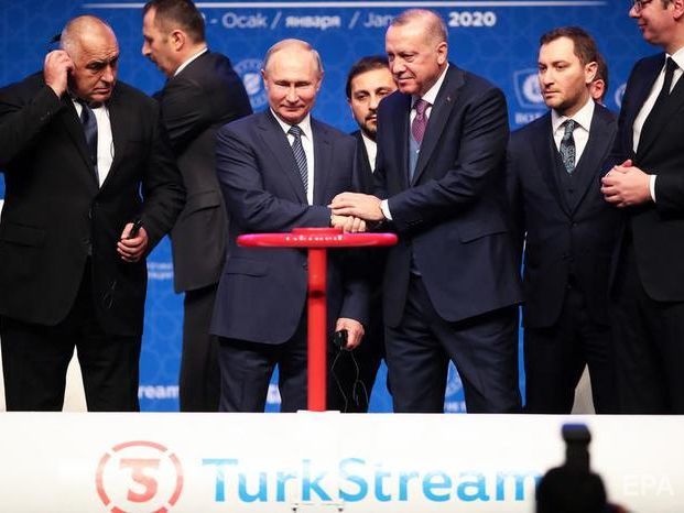 ﻿Путін і Ердоган відкрили "Турецький потік"