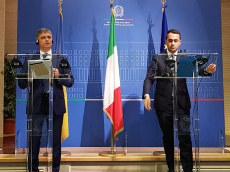 ﻿Глава МЗС Італії запевнив Пристайка в підтримці протистояння збройній агресії РФ