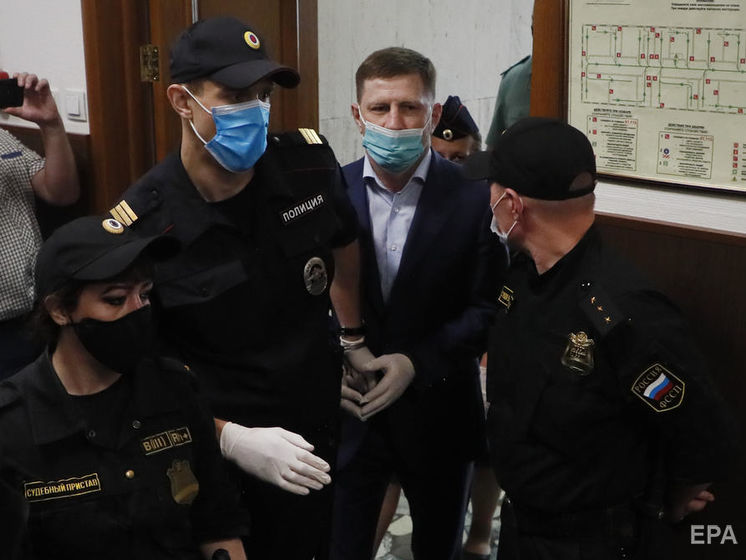 ﻿У Хабаровську відбувся нічний хід на підтримку заарештованого губернатора