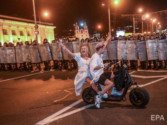  "Радыё Свабода" показало разгон протеста в Минске, снятый с дрона. Видео