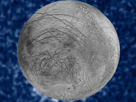 NASA сфотографировало гейзеры на спутнике Юпитера Европе