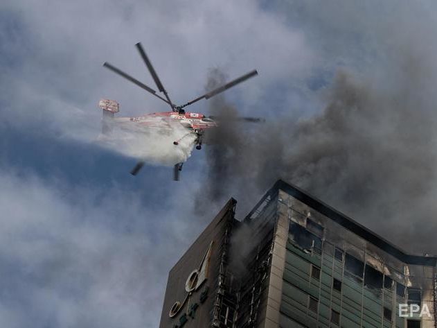 У Південній Кореї внаслідок пожежі в багатоповерхівці постраждало приблизно 90 осіб