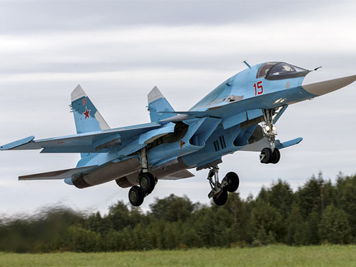 У Росії розбився бомбардувальник Су-34, пілоти катапультувалися