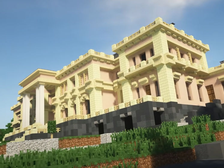 В Minecraft построили "дворец Путина"