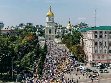 28 июля 2019 года ПЦУ провела свой первый крестный ход, посвященный 1031-й годовщине со дня крещения Киевской Руси Украины