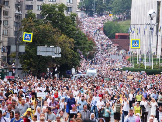 У Києві сьогодні відбудеться хід УПЦ МП до річниці хрещення Русі. Центр столиці перекрито